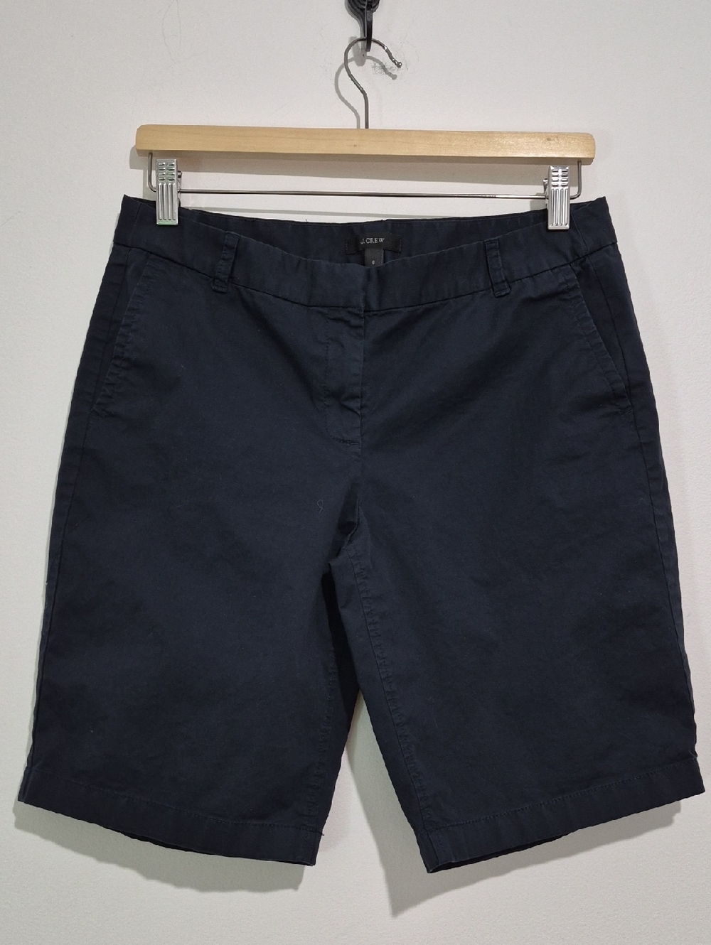 J. Crew Women's Navy Blue Women's Chino Bermuda Shorts
